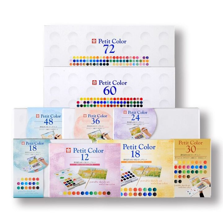 sakura-solid-watercolor-paint-set-portable-12-18-24-30-36-48-60-72-colors-water-color-brush-school-kid-professional-art-supplies