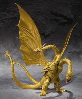 Movie Gojira 3 Head Golden Dragon King BJD Joints Moveable PVC Action Figure Collectible Model Toys