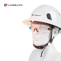 【NATA】 LOEBUCK safety helmet ABS anti-collision belt transparent endoscope goggles dust-proof splash-proof breathable construction site construction hard cap