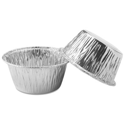 150 Pcs Aluminum Foil Cupcake Cups Ramekin Muffin Baking Cups, Disposable Muffin Liners, Ramekin Holders Cups, Aluminum Cupcake Baking Pan, Pudding Baking Cups