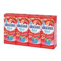 ดัชมิลล์ 4 อิน 1 โยเกิร์ตพร้อมดื่ม ยูเอชที รสสตรอว์เบอร์รี 180 มล. 24 กล่อง (ยกลัง)/Dutchmill 4-in-1 UHT Strawberry Yoghurt Flavored 180ml 24 boxes (1 case)