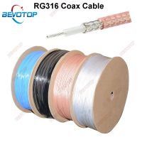 {RIRA ห้างสรรพสินค้า} สีน้ำเงิน/ขาว/ดำ/น้ำตาล RG316/RG316D สาย Coax 50โอห์มสูญเสียต่ำสำหรับขั้วต่อหนีบส่งเร็วคุณภาพสูง BEVOTOP