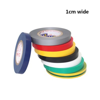 1 Pc 1 Cm Lebar Pita Listrik Isolasi Tape Tahan Air PVC Tape 18 M Panjang Tinggi Suhu