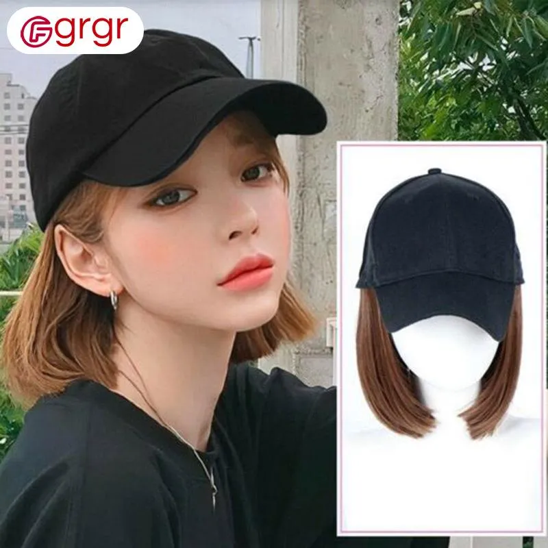 Fgrgr Baseball Cap with Wigs Pixie Cut Bob Hair Synthetic Short Hair Hat for Women Brownish-black | Lazada Singapore Fgrgr Baseball Cap with Wigs Pixie Cut Bob Hair Synthetic Short Hair Hat for Women Brownish-black | Lazada Singapore