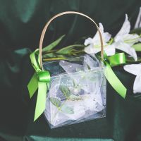 [COD] gift bag transparent box ins knot wedding candy