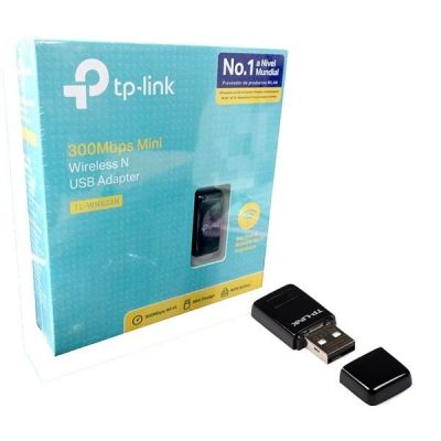 TP-Link 300Mbps Mini Wireless N USB Adapter รุ่น TL-WN823N - ดำ