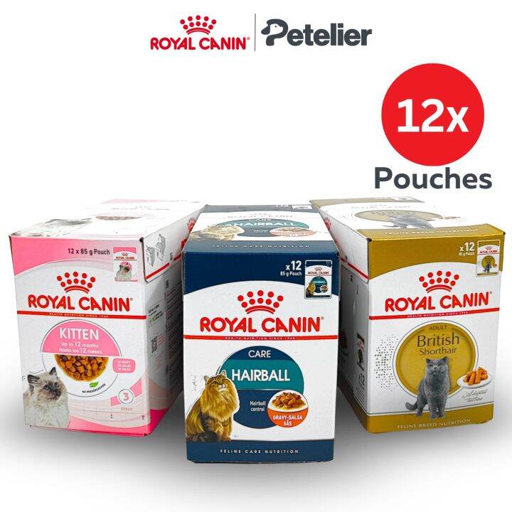 Royal Canin Wet Cat Food Box, 12 pouches Intense Beauty/Urinary