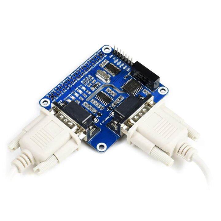 waveshare-2-channel-isolated-rs232-expansion-hat-for-raspberry-pi-adopts-the-sc16is752-sp3232-solution