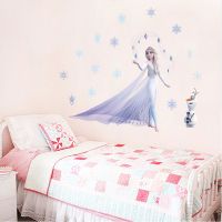 30*60cm disney frozen 2 princess wall decals kids rooms home decor diy elsa olaf wall stickers pvc mural art posters Wall Stickers Decals