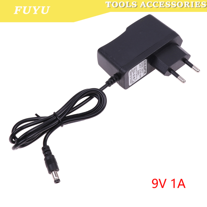 FUYU AC DC 9V 1A 1000ma Power Adapter Supply EU Plug Reverse Polarity ...