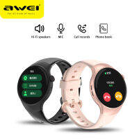 Awei H9 SmartWatch โหมดกีฬาหลายโหมดการจัดการการนอนหลับนาฬิกากีฬา IPX7 เครื่องติดตามการออกกำลังกายกันน้ำสมาร์ทวอทช์ตรวจจับออกซิเจนในเลือดสำหรับนาฬิกาผู้ชายและผู้หญิง