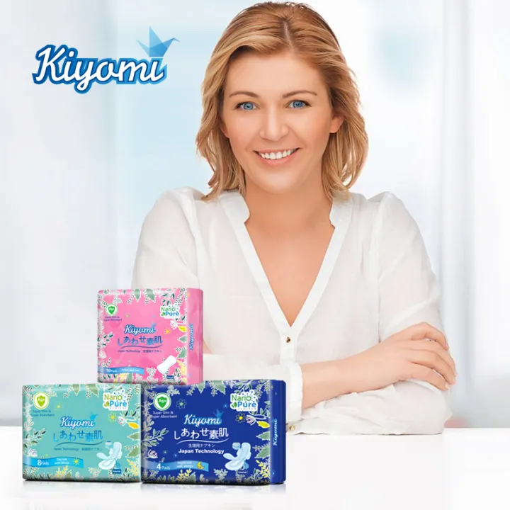 Kiyomi Sanitary Napkins Panty Liner With Negative Ion 155mm 3 Packs/ 48 PCS Lazada PH