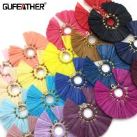 【YF】卐♠  GUFEATHER L181tasselsjewelry accessoriesgrass tasseljewelry making findingshand madediy pendantsraffia tassels2pcs/lot