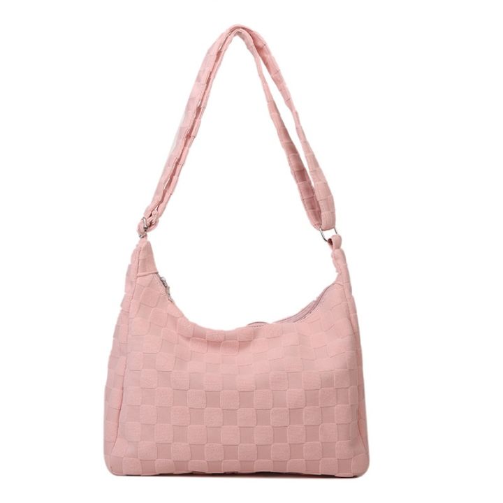 homemart-shop-กระเป๋าสะพายข้าง-สไตล์เกาหลี-แฟชั่น-น่ารัก-กระเป๋าลายสก๊อต-bag023