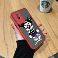 เคส Case4you สำหรับ Vivo Y02A Y02T การ์ตูนน่ารักมิกกี้มีน้ำค้างแข็งโปร่งใสแข็งเคสใส่โทรศัพท์เด็กชายหญิงน่ารักกันกระแทกเคสป้องกันกล้องปกหลังแบบเต็ม