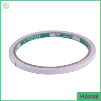 Hanak เทปกาวสองหน้าเทปกระดาษกาวสองด้านที่แข็งแกร่ง5ม. 8ม. สีขาว