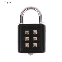 Tirgat รหัสปุ่มกดหลักล็อครหัสผ่าน Chrome Plated Anti-Theft COMBINATION padlock