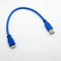 Kabel Micro B USB 3.0 5Gbps Hard Disk Eksternal Kabel HDD untuk Samsung S5 Note3 Toshiba WD Seagate HDD Kabel Data 30Cm