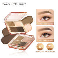 FOCALLURE AmberGold One-For-All Multi-Use Brow Powder Palette Waterproof Lasting Eyebrow Powder Beginner Friendly