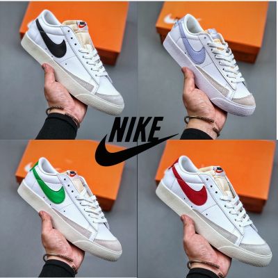 [HOT]✅Original NK* Blazr- 77 Low Classic Fashion Men and Women Sports Sneakers All Match Skateboard Shoes Unisex