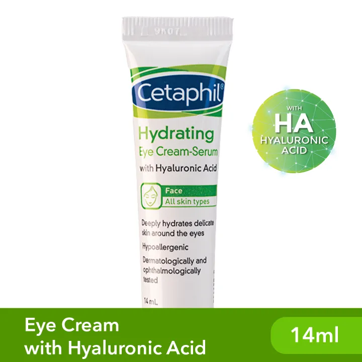 Cetaphil Hydrating Eye Cream Serum 14ml [For Sensitive Skin / Moisturizing / with Hyaluronic Acid]