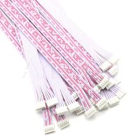 5PCS PH2.0 Female Connector Terminal Cable 2.0MM Pitch JST Wire 2p 3p 4p 5p 6p 7p 8p-12P Single/Double Head 26AWG 10cm 20cm 30cm