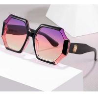 Oversize Square Sunglasses Women Clear Lens Vintage Luxury Brand Gradient Sunglasses Female Shades De Soleil Femme UV400