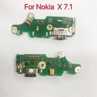 บอร์ด USB ชาร์จดั้งเดิมสําหรับ Nokia 7.1 ปลั๊กชาร์จเชื่อมต่อพอร์ต USB บอร์ด Flex Cable Module อะไหล่ทดแทน