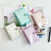 A7 Glittery สีฟ้าสีม่วงสีชมพู Bling Binder Notebook Diary Agenda Planner กระดาษโรงเรียนเครื่องเขียน-ttlg4809