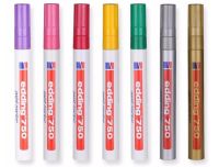 1ชิ้น Edding 750กันน้ำถาวรเครื่องหมายสีเมทัลลิเครื่องหมายสำหรับผลิตภัณฑ์อุตสาหกรรมมืออาชีพจิตรกรรมปากกา