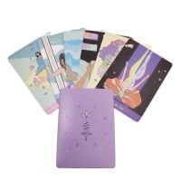 【Study the folder well】  Sacred Self Care Oracle Card Divination Prophecy Fortune Telling Card Friend Casual Party Entertainment Tarot Deck Board Game