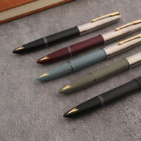 1pc Hero Metal 616s Fountain Pen Classic Ink Pen Golden Arrow F Nib Business Office School Supplies ปากกาเขียน-jica
