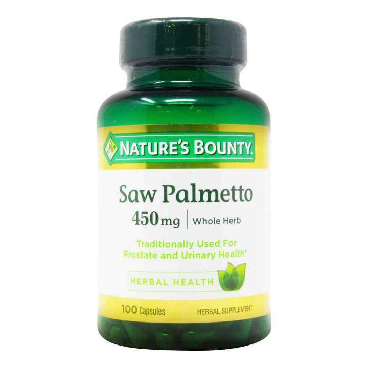 Nature's Bounty, Saw Palmetto, 450 mg, 100 Capsules/250 Capsules | Lazada