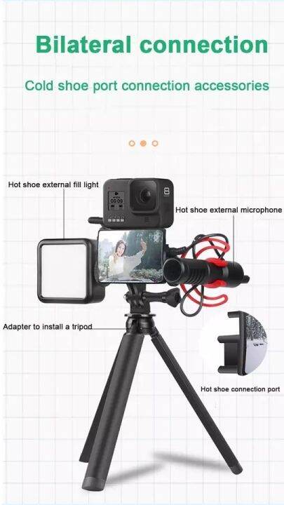 gopro-selfie-vlog-mirror-for-gopro-hero-10-gopro-9-gopro-8-7-6-gopro-max-insta360-one-r-vlogging-flip-screen-cold-shoe-mount-กระจกเซลฟี่