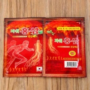 SẴN HÀNG Cao dán hồng sâm Hàn Quốc Bịch đỏ 20 miếng dán CHÍNH HÃNG