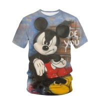 Disney 2022 Summer Mickey Mouse T-shirt Mens And Womens Fashion Short Sleeve Cool Print Asias Top Size 2022