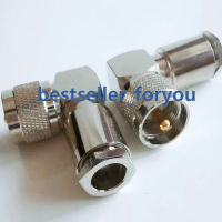 2X UHF Clamp ปลั๊กตัวผู้มุมขวาสำหรับ RG8 LMR400 RG213 RG214 Connector