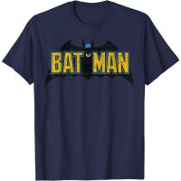 Adult Clothes DC Comics Batman Distressed Vintage Text Logo T-Shirt