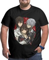 Geamla Anime Vampire Knight Big Size T Shirt Mans Summer Loose Round Neckline Tee Plus Size Short Sleeves Shirts