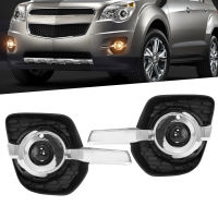 LED DRL Fog Lights Day for Chevrolet Equinox 2010 2011 2012 2013 2014 2015 Daytime Running Lamp Wires Switch Waterproof