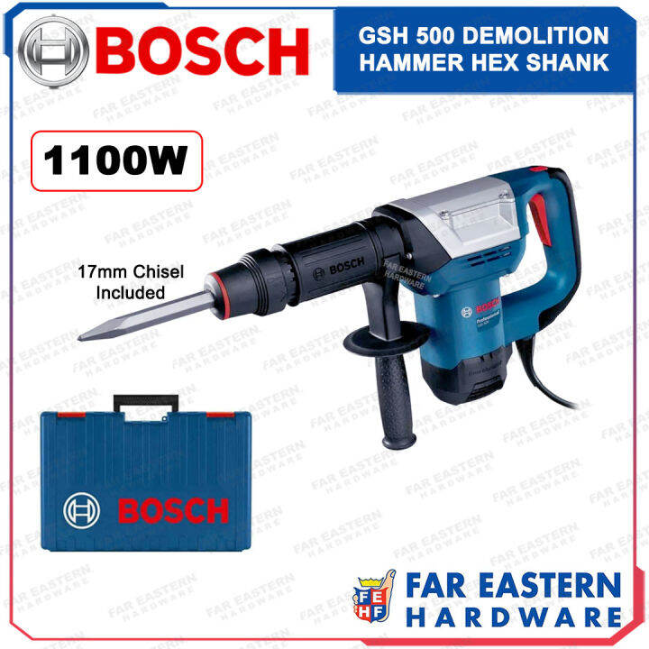 BOSCH GSH 500 Breaker / Demolition Hammer (Gen 2) FAR EASTERN HARDWARE