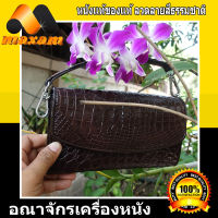 เชิญเยี่ยมชม เลือกซื้อ ได้ที่ร้านอันดับ1 MaxamDesign Crocodile Leather กระเป๋าหนังจระเข้แท้ สีน้ำตาล เป็นกระเป๋าหิ้ว สะพาย หรือถือนีบ  งานสวย งานเนี๊ยบ โรงงานมาเอง