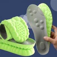 【YF】 Latex Sport Insoles Soft High Elasticity Shoe Pads Breathable Deodorant Shock Absorption Cushion Arch Support Insole Men Women