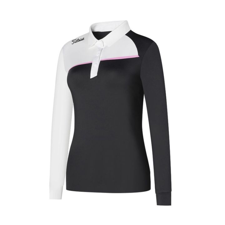 new-golf-ladies-long-sleeved-t-shirt-breathable-quick-drying-sweat-absorbing-polo-shirt-jersey-slim-fit-all-match-golf-clothes-pxg1-taylormade1-southcape-utaa-le-coq-anew