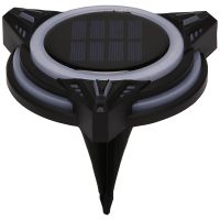 4 Pack Solar Ground Lights Outdoor Waterproof Solar Deck Lights for Garden Patio Deck Yard Driveway