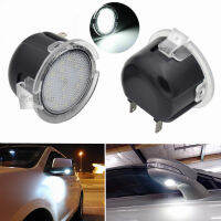 2 Pcs เพชรสีขาว LED ด้านข้างภายใต้กระจก Puddle Light สำหรับ Toyota Toyota Tundra 07-18 Sequoia 08-17 Canbus ข้อผิดพลาดฟรีกันน้ำ