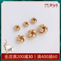 ทกูโอเชียว14 K BaoJinBao ลูกปัดขนแกะทำมือสีลูกปัดกำไล Diy ต่างหูสร้อยคอไหปลาร้าฉนวนกันความร้อนจี้ห้อยลูกปัด-Z2