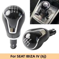 เกียร์ธรรมดาเกียร์ Shift Knob Lever Stick ปากกาเกียร์สำหรับ SEAT IBIZA IV (6J) 2009 2010 2011 2012 2013 2014 2015 2016 2017