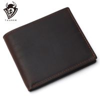 【jw】◄ Carteira de couro legítimo masculina carteira curta com bolso para moedas estampa águia