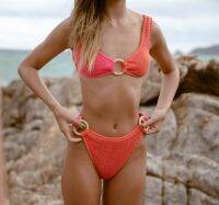 jennerandco Wakiki bikini pink-ember ชุดว่ายน้ำ บิกินี่ ทะเล